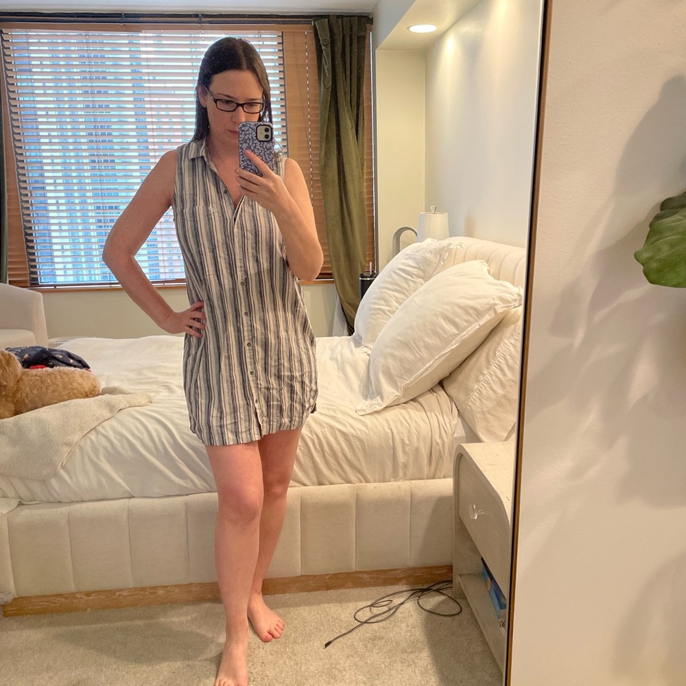 Abercrombie and fitch Striped Sleeveless Dress
